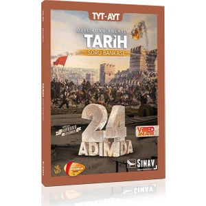 Sınav Yayınları TYT AYT Tarih 24 Adımda Konu Anlatımlı Soru Bankası