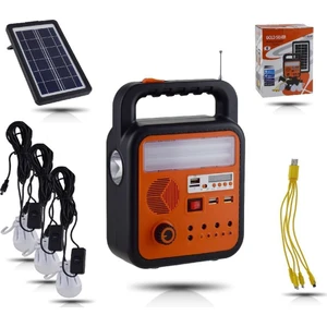 Gold Silver GS - 902P Şarjlı Solar Fener Bluetooth