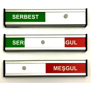 Se-Dizayn Serbest-Meşgul Toplantı Odası Tabelası Kapı Levhası
