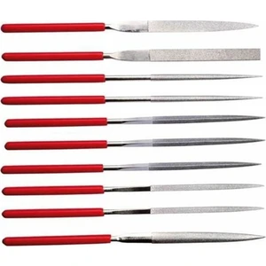 VI29301 10'lu Elmas Saatçi Eğe Seti 140X50X3 mm Hediyeli Eldiven