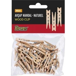 Ahşap Mandal Naturel Mini BR-909