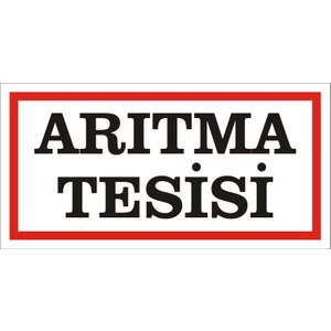 İzmir Serigrafi Arıtma Tesisi (Kendinden Yapışkanlı Etiket) 17 x 35 cm