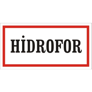 İzmir Serigrafi Hidrofor (Kendinden Yapışkanlı Etiket) 17 x 35 cm