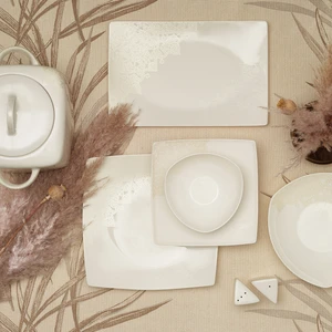 Square Bone Seha 60 Parça 12 Kişilik Yemek Takımı
