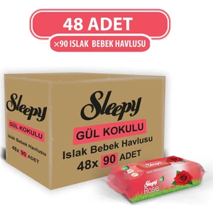 Gül Kokulu Islak Havlu 48X90