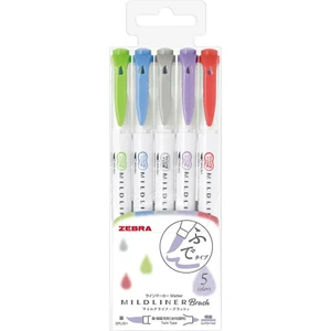 Mildliner Brush Pen Kalem Seti 5'li Wft8-5c-Nc