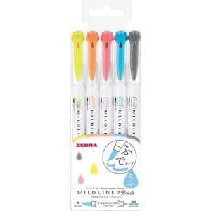 Mildliner Brush Pen Kalem Seti 5'li Wft8-N-5c