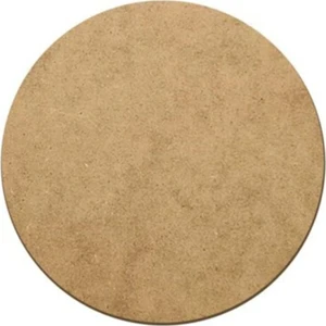 Ham Mdf Duralit Daire Plaka Supla - 6 Adet - 33 cm Çap 3 mm 2.7 mm Supladaire