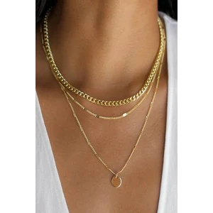 X-lady Accessories Kadın Katlı Zincir Kolye