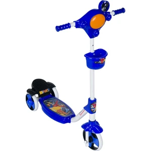 3 Tekerli Frenli Sepetli Çocuk Scooter Lacivert