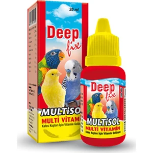Deep Fix Multisol Kafes Kuşlari Için Multivitamin Takviyesi 30 ml