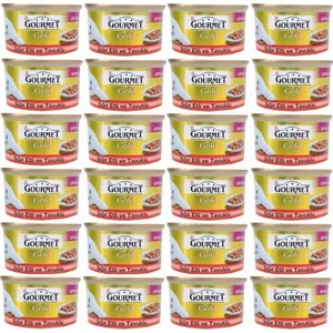 Gourmet Gold Sığır Etli ve Tavuklu Yetişkin Kedi Konservesi 85 gr x 24 Adet