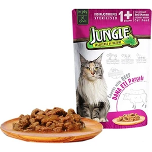 Kısırlaştırılmış Biftekli Pouch Yetişkin Kedi Konservesi 85 gr x 24 Adet