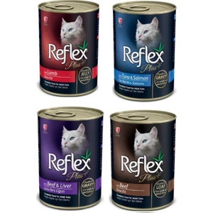 Reflex Plus Karışık Kedi Konservesi 400 gr x 24 Adet