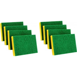 Endüstriyel Bulaşık Süngeri Geniş 4 Lü 2 Paket ( 8 Adet)