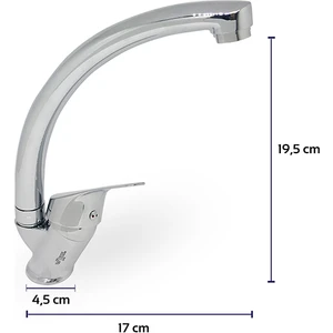 Ilhan Mix Kuğu Banyo Lavabo Bataryası 40 mm Aç-Kapa Çift Girişli