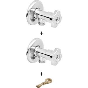 İlhan 2 Adet Krom Taharet Musluğu + Keten