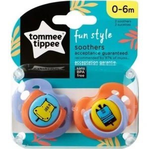 Tommee Tippee Fun Style Emzik 2 Adet 0-6 Ay Mavi - Turuncu