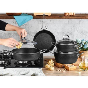 Black Fiesta 7 Parça Set Platin Kulp