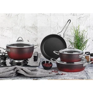 Red-Black Fiesta 7 Parça  Set Platin Kulp