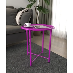 Prestij Katlanır Mor  Metal Orta Sehpa