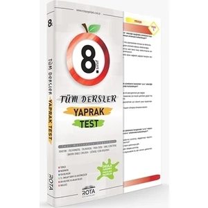 Rty Rota Yayınları 8. Sınıf Tüm Dersler Yaprak Test