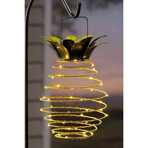 Peri LED Işıklı Solar Ananas  (Güneş Enerjili)