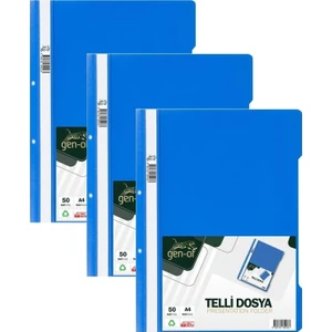 Telli Dosya Mavi 50 x 3'lü