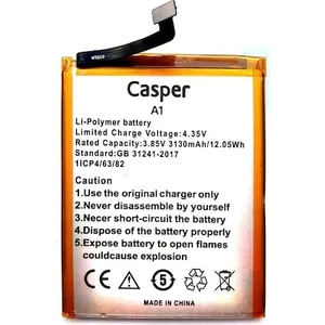 Casper Via A1 Uyumlu Batarya Pil 3130 mAh