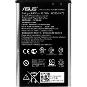 Asus Zenfone 2 Lazer 6.0 Inç (ZE601KL) C11P1501 Uyumlu Batarya Pil 3000 mAh