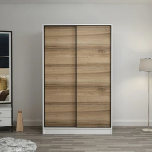 Kale 2 Kapaklı Sürgülü Dolap 120 Cm - Beyaz/Dore