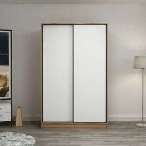 Kale 2 Kapaklı Sürgülü Dolap 120 Cm - Dore/Beyaz