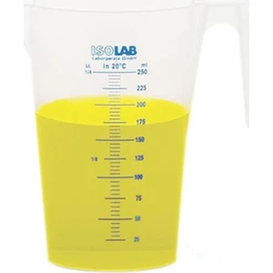 Kulplu Beher P P Kısa Form Mavi Baskılı 1000 ml