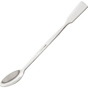 ISOLAB Spatül - Paslanmaz Çelik - Makro Kaşıklı - 120 mm - (1 Adet)