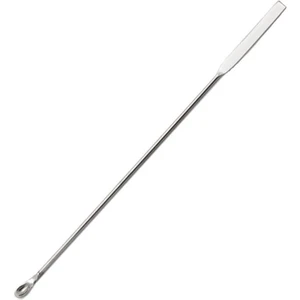 ISOLAB Spatül - Paslanmaz Çelik - Mikro Kaşıklı - 180 mm - (1 Adet)