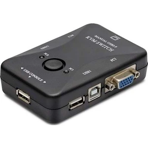 HD221 USB Destekli  2'li Kvm Switch