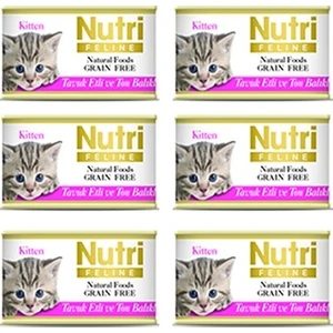 Nutrı Feline Yavru Kedi Konservesi Tavuk Etli ve Ton Balıklı 85GR 5+1