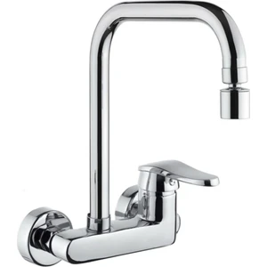 Armatür 360 Derece Döner Perlatörlü Duvardan Mutfak Musluğu Çeşmesi Bataryası