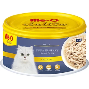 Me-O Delite Sos İçinde Ton Balıklı Tahılsız Kedi Konservesi 6 x 80 gr