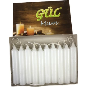 Gül Mum Beyaz Mum 20'li
