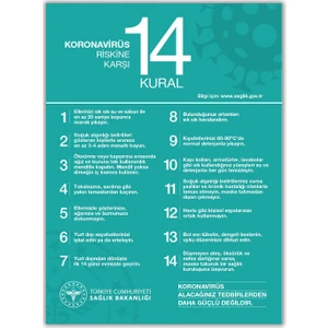 14 Kural 2'li 50 x 70 Folyo Baskı