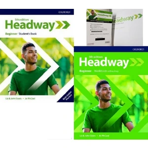 Oxford University Press Headway 5th Edition Beginner Students Book With Online Practice + Workbook Without Key