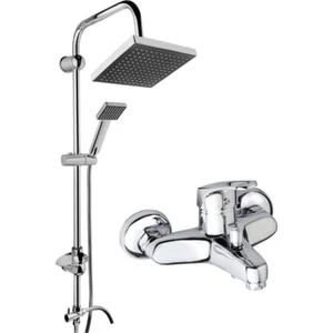 Armatür Banyo Musluğu Çeşmesi Bataryası ve Krom Robot Duş Sistemi Set Takım