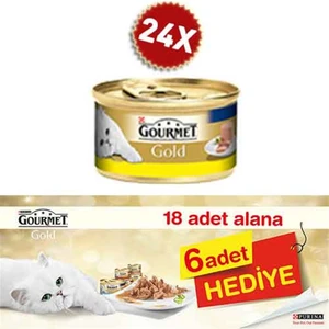 Gourmet Gold Kıyılmış Tavuklu 85 gr 24 Adet Avantaj Paketi