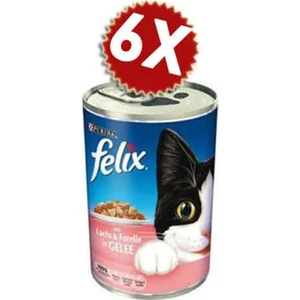 Felix Somonlu Kedi Konserve 400 gr 6 Adet Avantaj Paketi