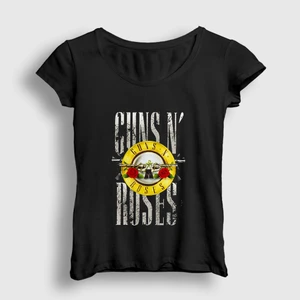 Kadın Siyah Bullet Guns N' Roses T-Shirt