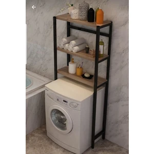 Blt Ev Gerecleri Çamaşır Makinesi Üstü Banyo Rafı Antik Meşe