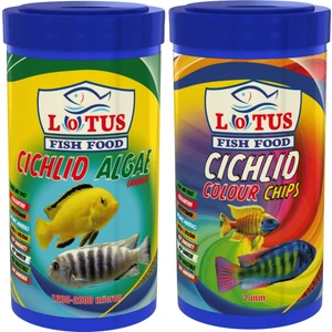 Cichlid Algae 250 ml + Cichlid Colour Chips 250 ml Balık Yemi