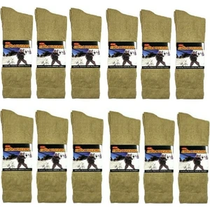 Seyhan Askeri Malzeme  Askeri Kışlık Havlu Çorap 12 Li Nano Yeşil