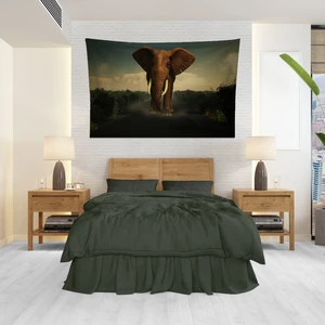 Fil Temalı Duvar Örtüsü Halısı 140 x 100 cm